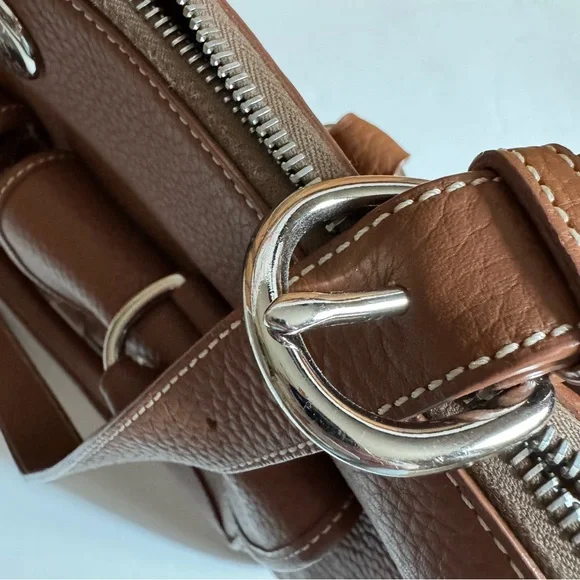 Dooney Double Pocket Satchel - Picture 8 of 14